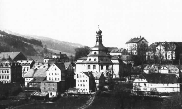 Glierhaus und Rundkirche Zum Friedefrsten in Klingenthal