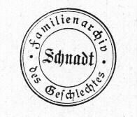 Stempel Familienarchiv Schnadt